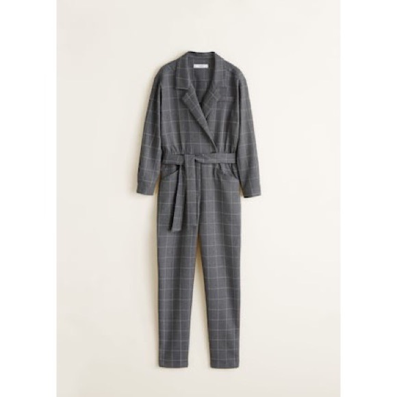 NWT MANGO Long check jumpsuit - Picture 3 of 7